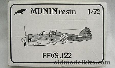 Munin 1/72 FFVS J-22 Fighter plastic model kit